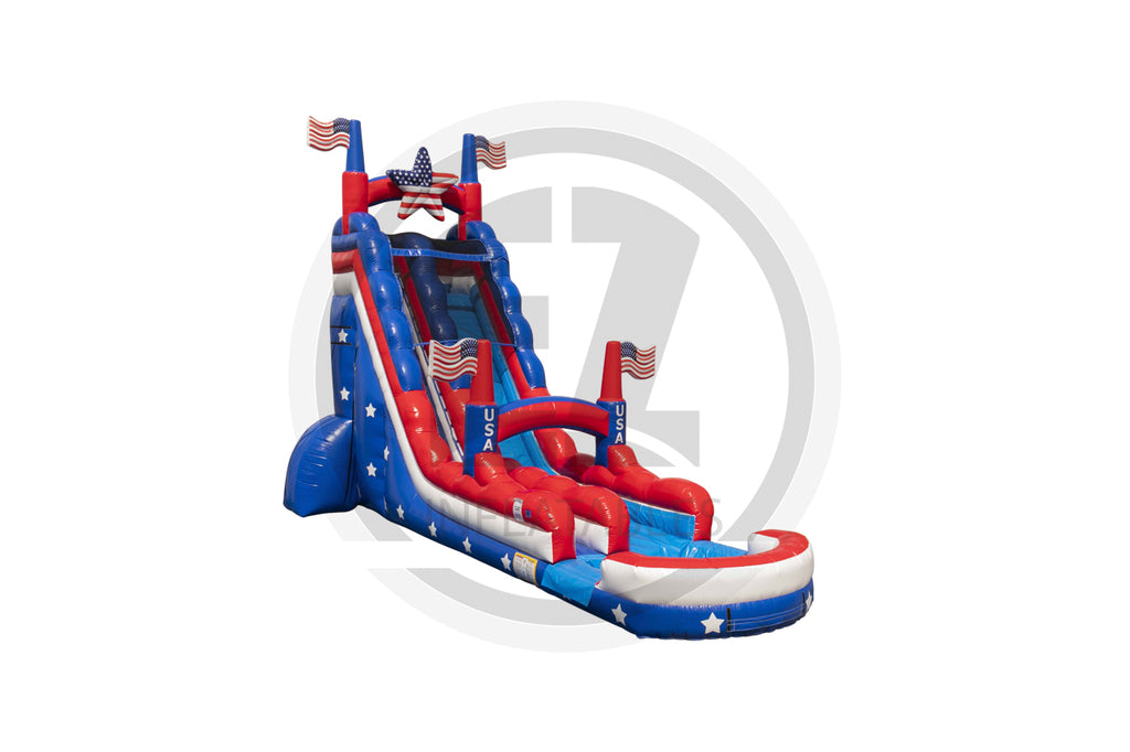 24 Stars & Stripes SL SP Water Slide-TX
