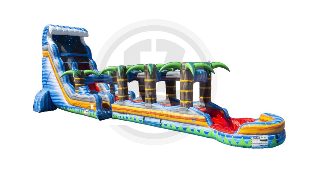 22 Tropical Fireblast Tsunami SL SP Water Slide + Slip & Slide