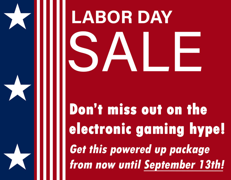 Don't miss out on the electronic gaming hype! Get this powered up package from EZ Inflatables from now until September 13th!