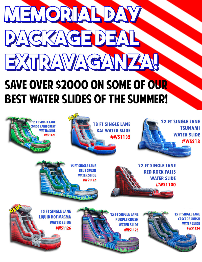 Memorial Day Water Slide Package Deal Extravaganza!
