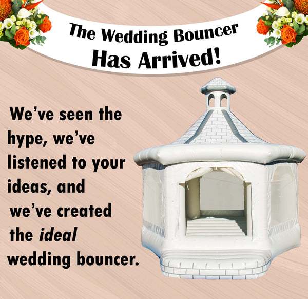 Our Wedding Bouncer is all new and on sale now!