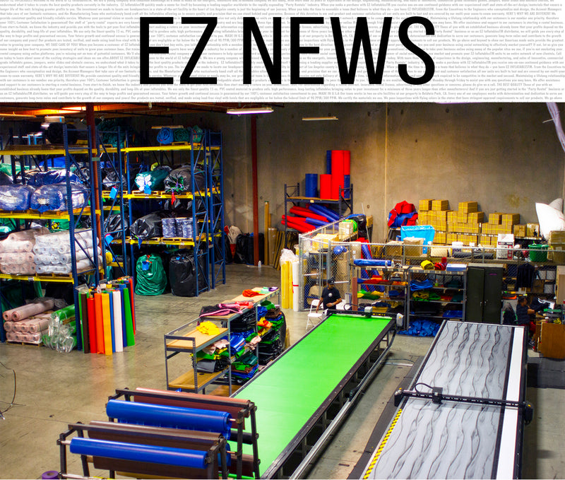 An inside look at the EZ Inflatables warehouse!