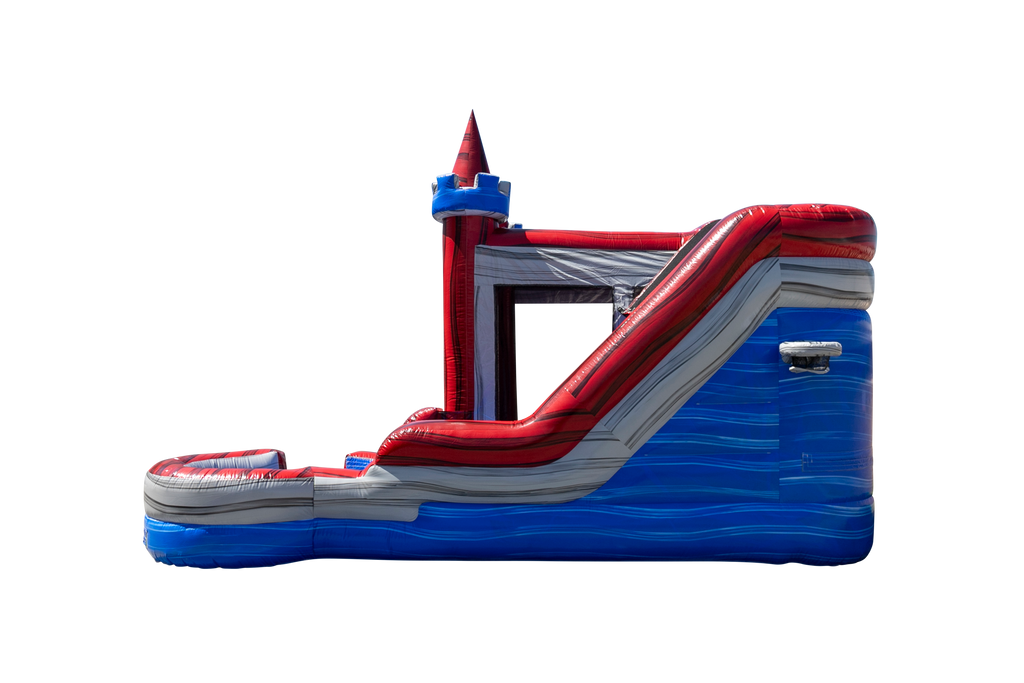 Ninja-Jump-Castle Tower Module Combo 7 Inflated Pool-7C2444 – EZ ...
