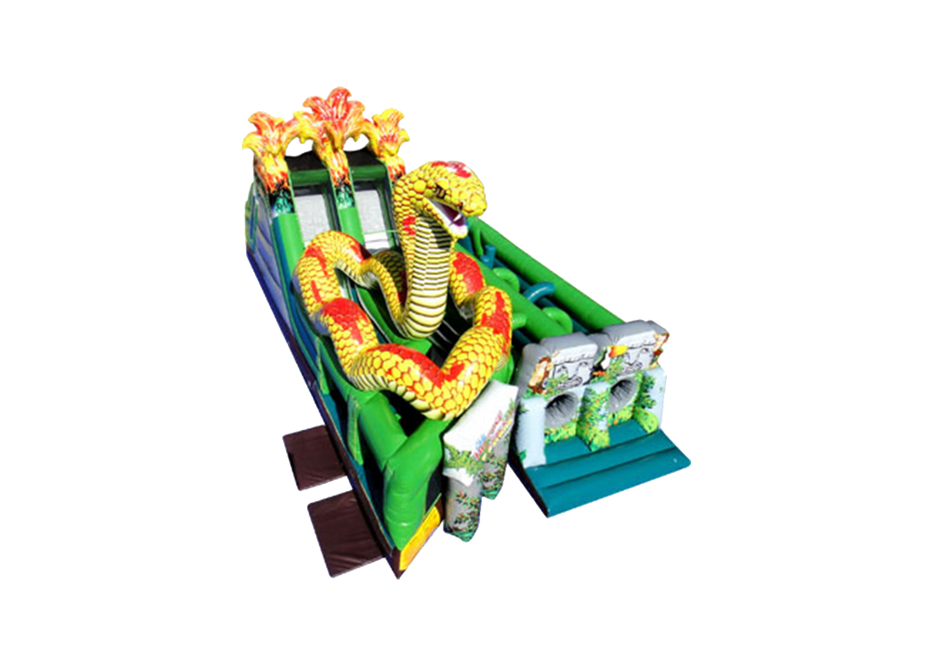 Lost Inflatable Ninja-Jump-The-Lost−Jungle−King Cobra-BB1062 – EZ Inflatables