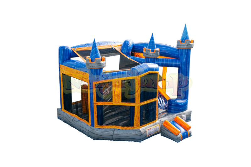 Ninja-Jump-Orange Crush 5 in 1 Castle Module Combo-BB2321 – EZ Inflatables