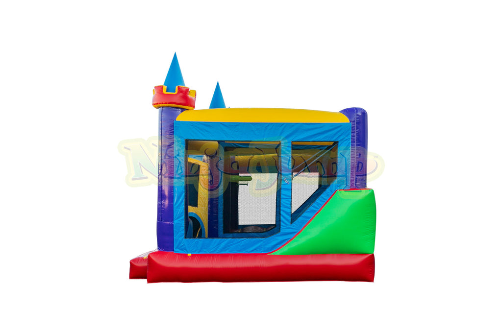 Ninja-Jump-Backyard Combo Module Wacky Castle-BB2407 – EZ Inflatables
