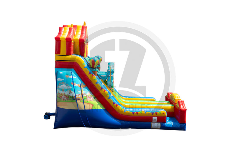 24 Fun Fair  Double Lane Dry Slide
