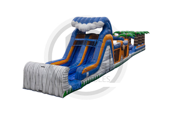 75 Rocky Tsunami Slip & Slide Obstacle Course