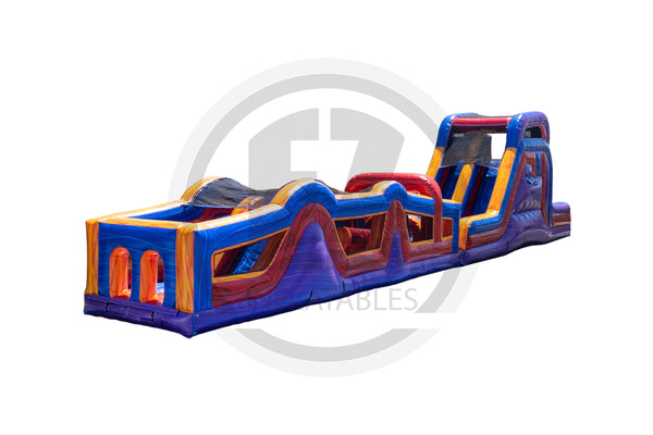 70 Marble Rush Warped Wall Obstacle Course