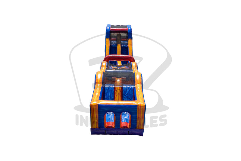 70 Marble Rush Warped Wall Obstacle Course
