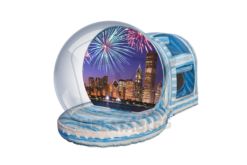 Winter Wonderland Snow Globe with Chamber-IB121
