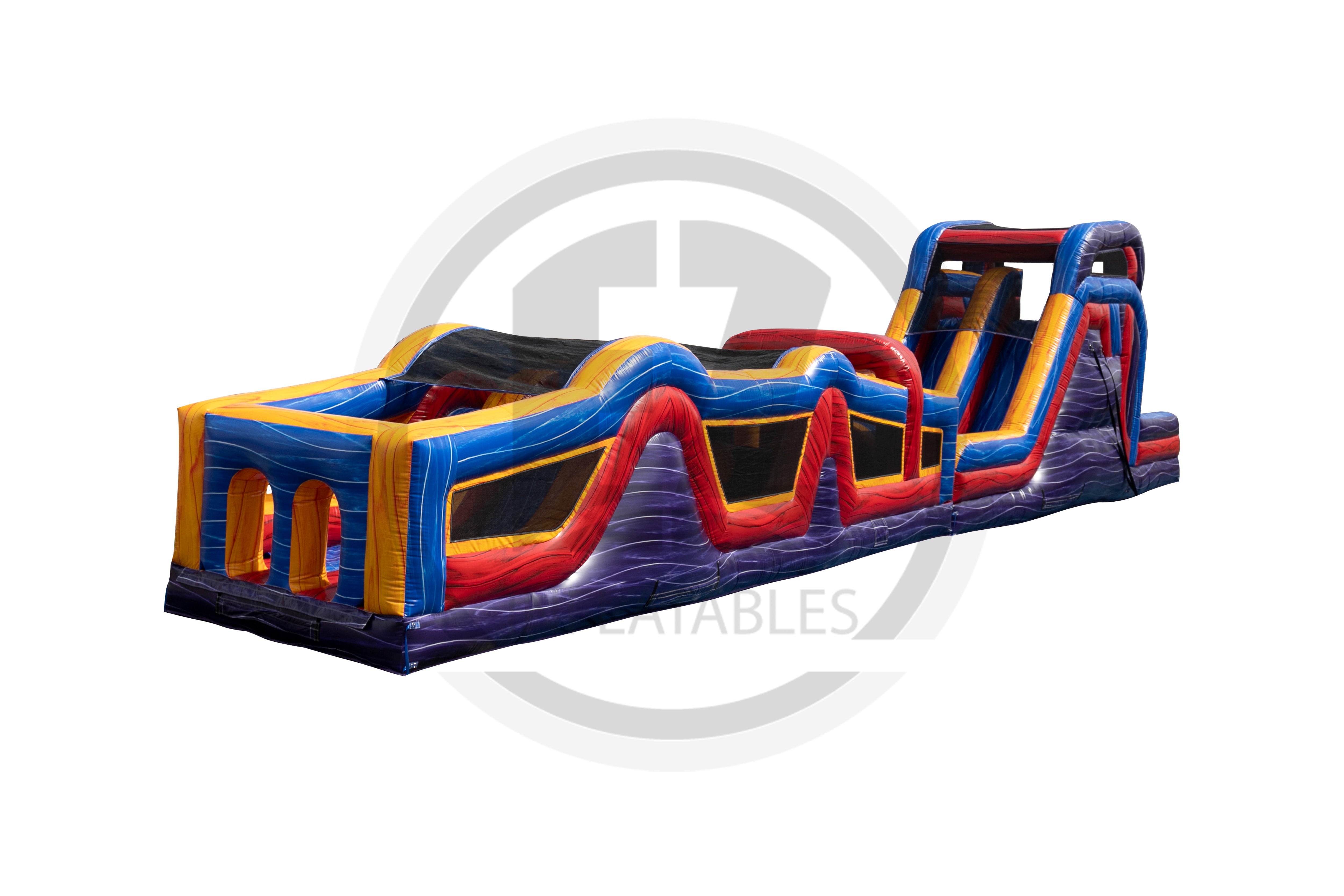 Marble Wall Course 70 Warped Wall Marble Mania Obstacle Course-I1231-EZ Inflatables