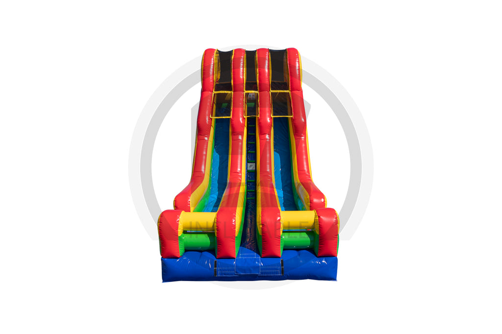 18 Sunny Stripes Double Lane Dry Slide-S1049-EZ Inflatables