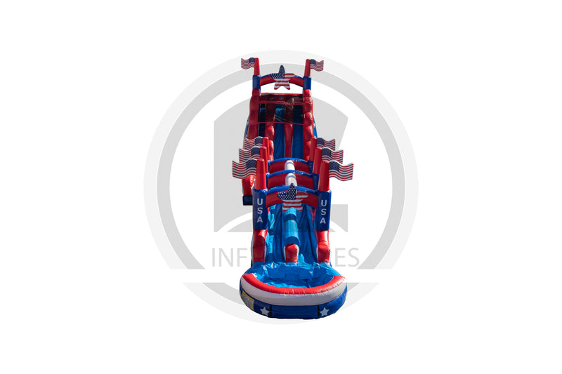 22 Stars & Stripes DL SP Water Slide + Slip & Slide