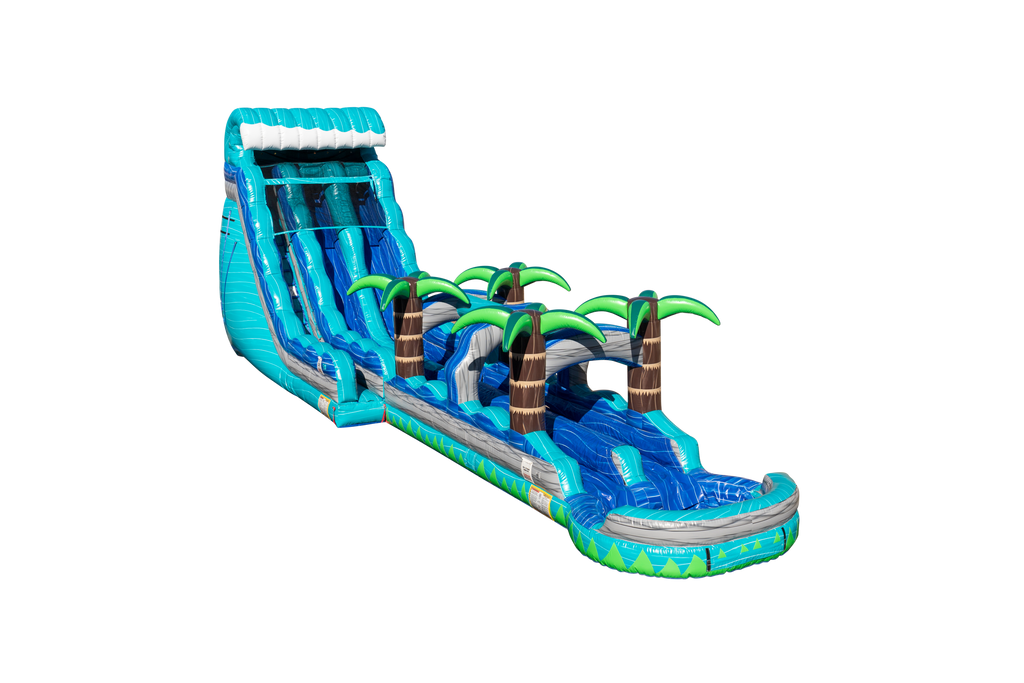 22 Tropical Aqua Breeze DL SP Water Slide + Slip & Slide
