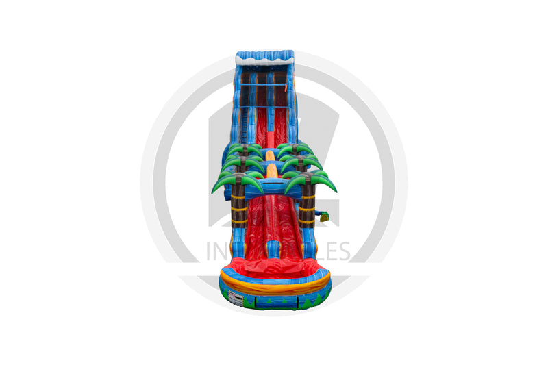 27 Tropical Fireblast Tsunami DL SP Water Slide + Slip & Slide