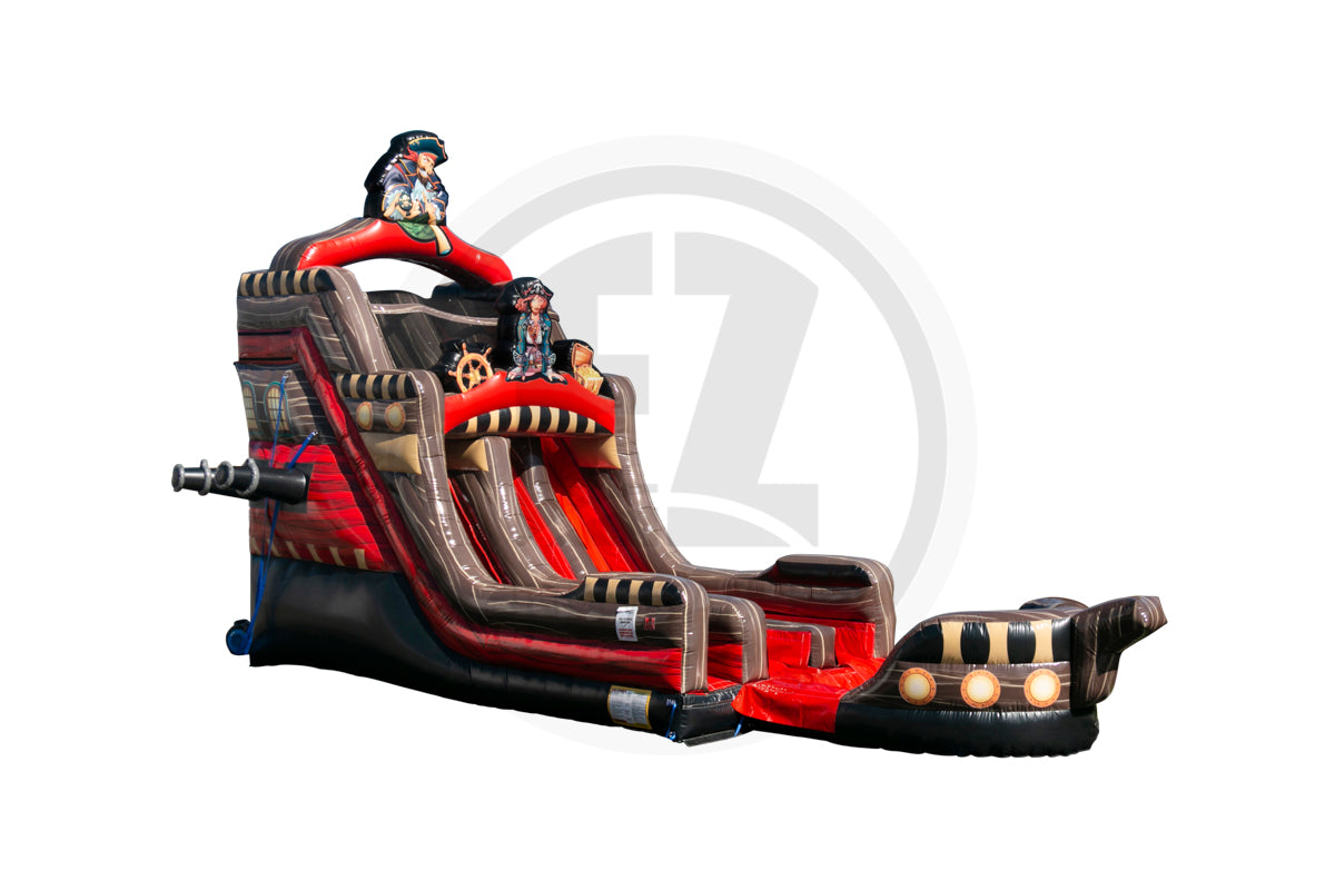 EZ-Inflatables-22 The Black Pearl DL Dry Slide-S1053 – EZ Inflatables