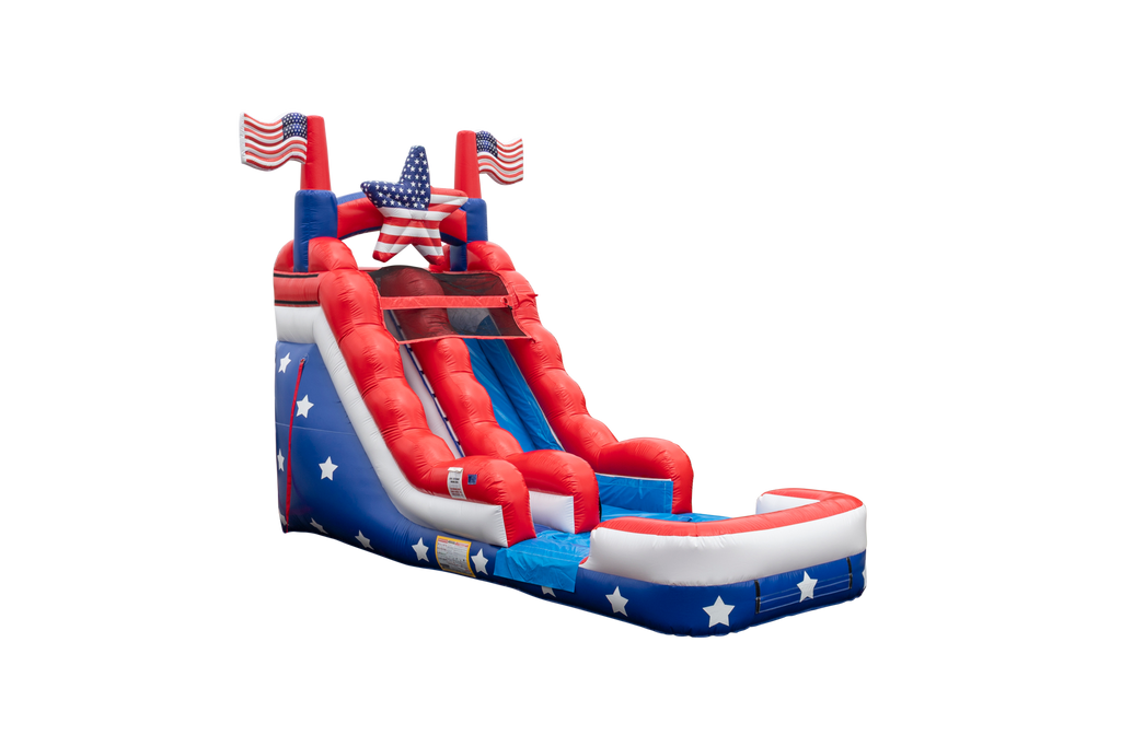 15 Stars and Stripes SL IP Water Slides