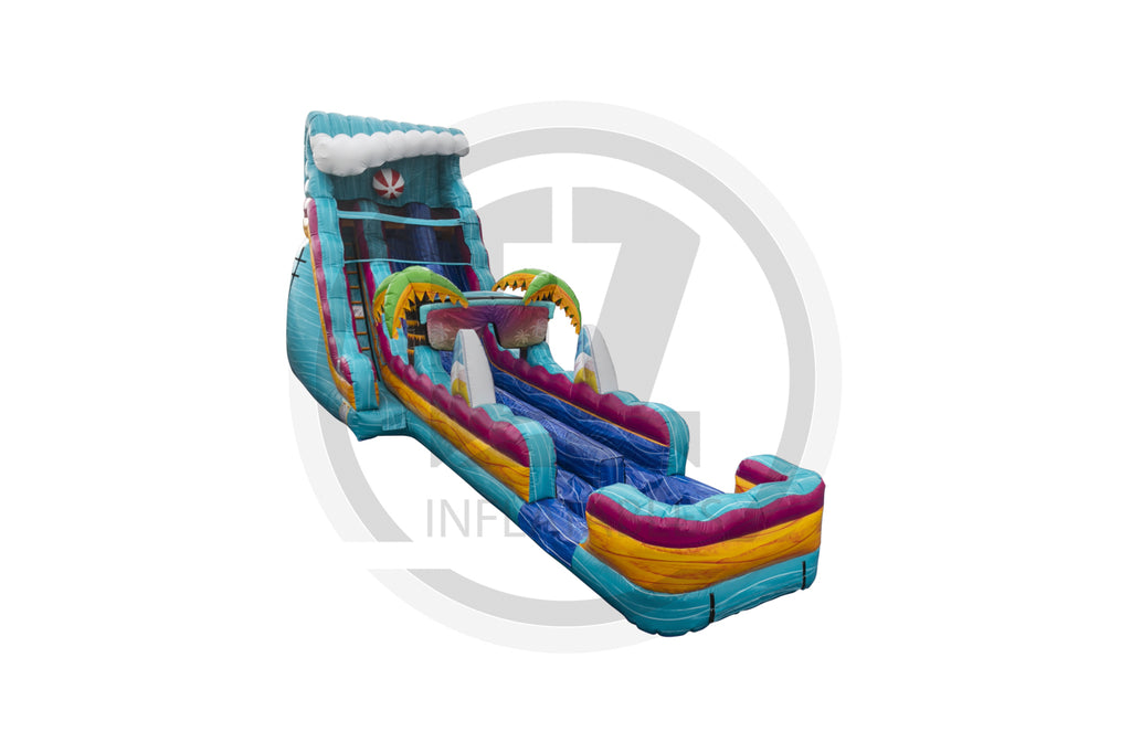 Ez Inflatable Slides EZ-Inflatables-20 Beach Life DL SP Water Slide-WS1650 – EZ Inflatables