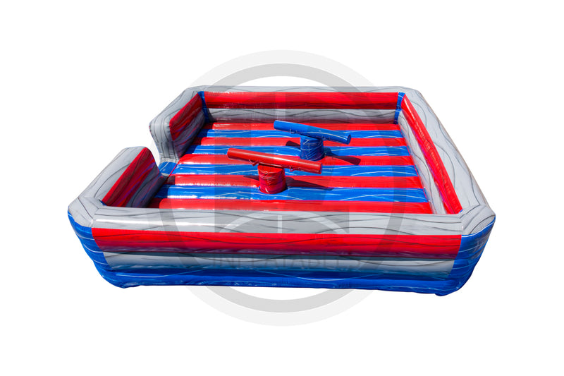 2 Man Gladiator Joust (Blue Marble)-G1163-EZ Inflatables