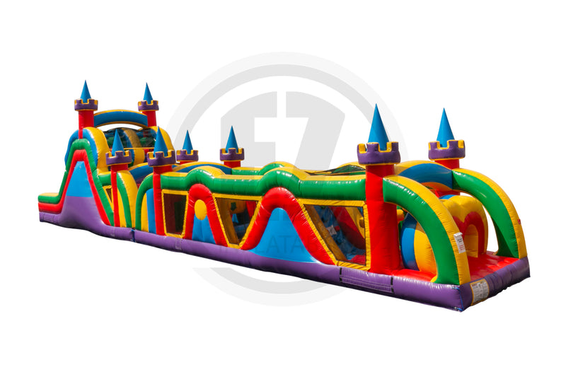 70 Rainbow Castle Run Obstacle Course