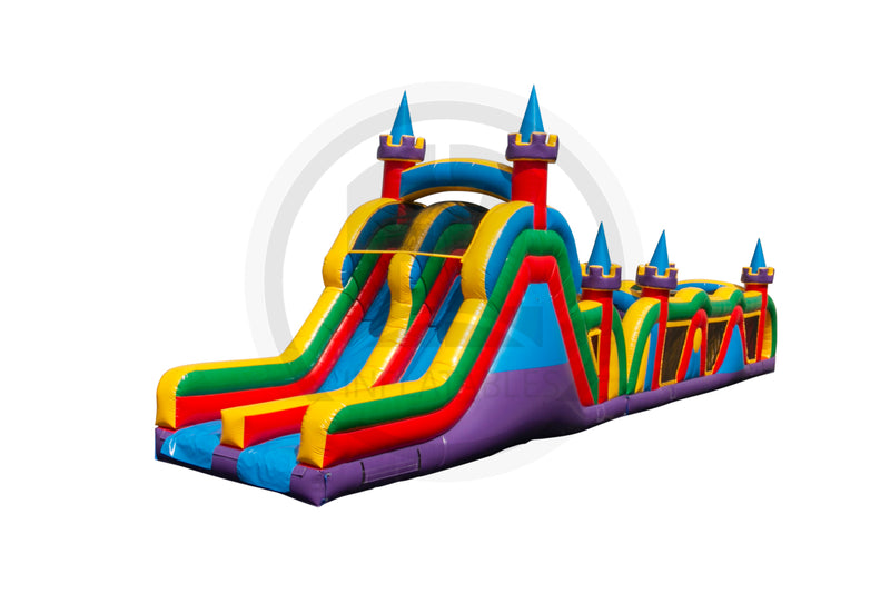 70 Rainbow Castle Run Obstacle Course