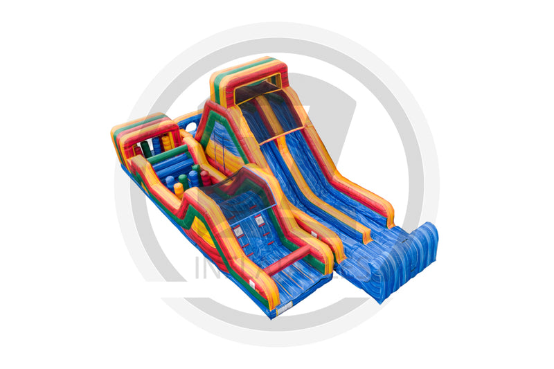 84 Marble Run 2 Pc Wet Dry Obstacle Course