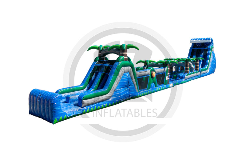 22 Waterslide + Slip & Slide + Obstacle Course