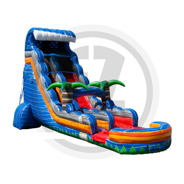 22 Tropical Fireblast Tsunami SL SP Water Slide – EZ Inflatables