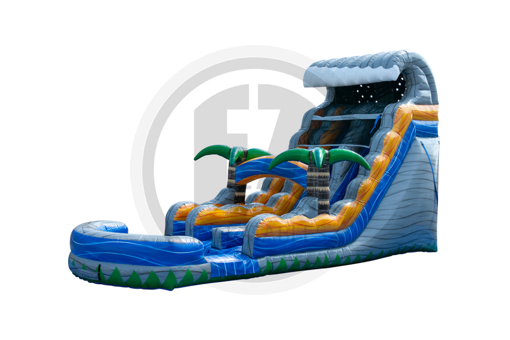 Ez Inflatable Slides 18 Infernal Cascade DL SP Water Slide – EZ Inflatables