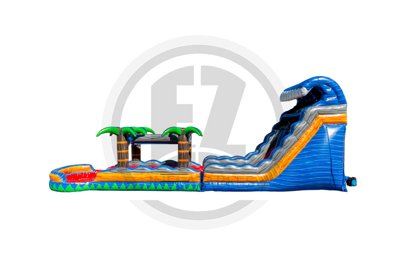 18 Tropical Fireblast DL SP Water Slide + Slip & Slide