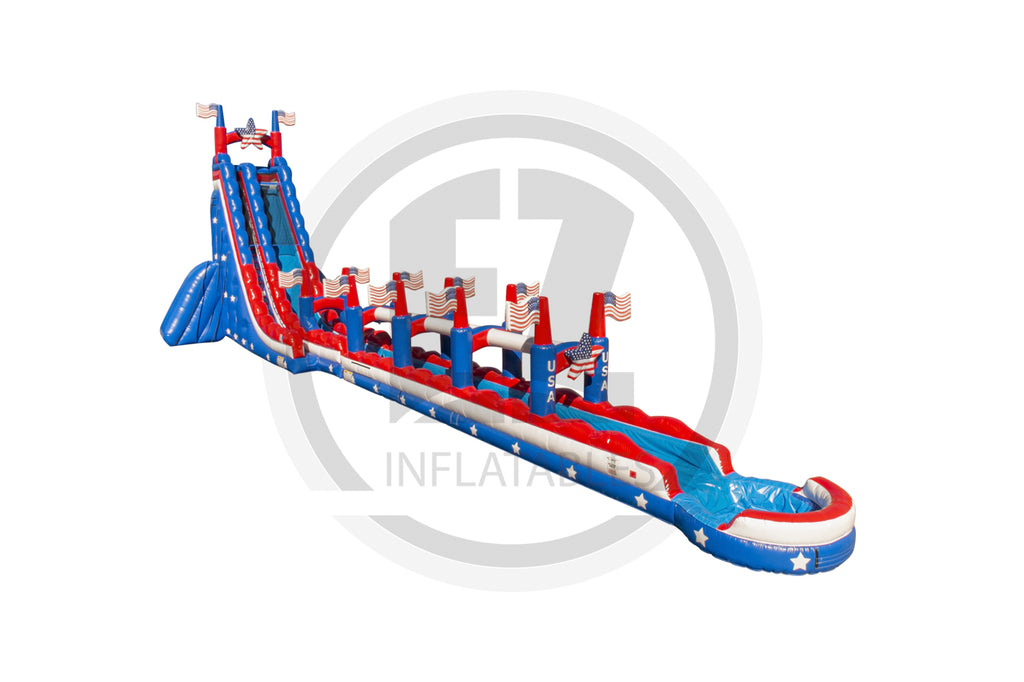 37 Stars & Stripes SL SP Water Slide + Slip & Slide